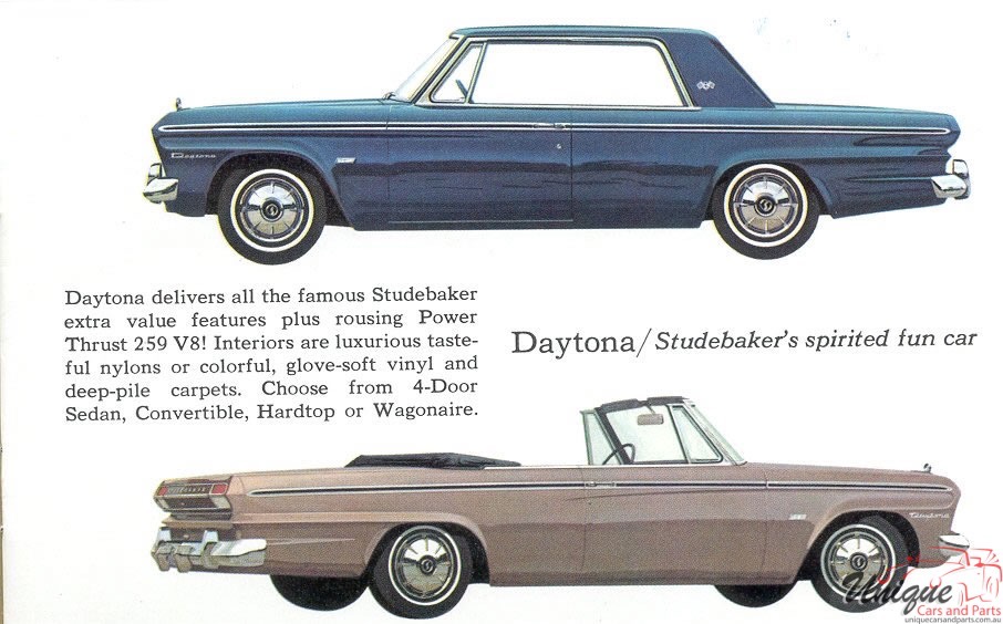 1964 Studebaker Booklet Page 1